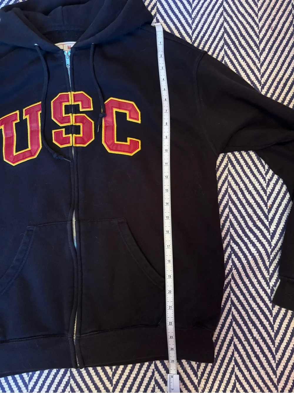 USC Official Bookstore Black Zip-Up Hoodie